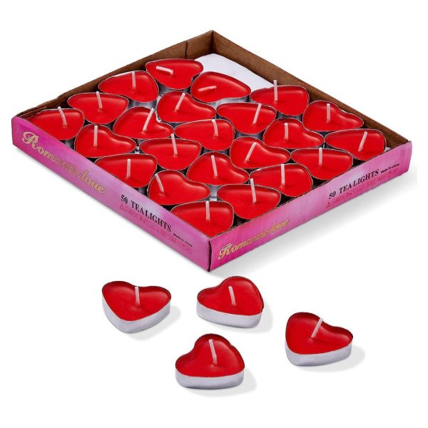 Heart Shaped Love Candle -10 PCS For Home Decoration