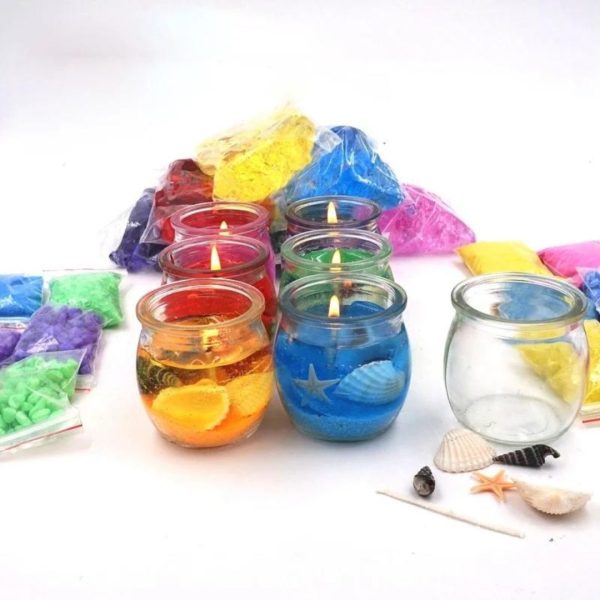 Jelly Candle Multi Color (6 Piece)