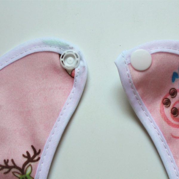 3 Pcs Soft Waterproof Cotton Bibs