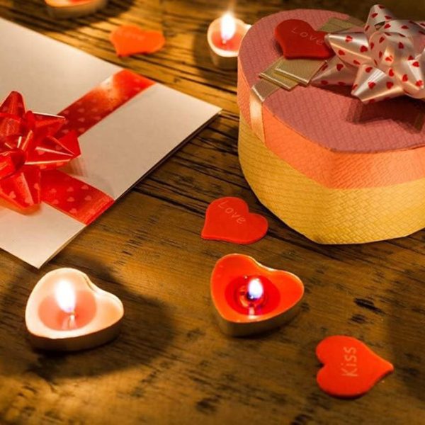 Heart Shaped Love Candle -10 PCS For Home Decoration