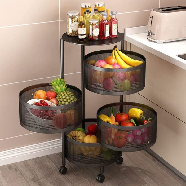 Rotating Kitchen Shelf / Kitchen Rack / Vegetable Storage Rack