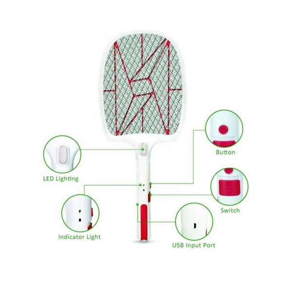 SUNMOON Mosquito killer bat with charging cable electric insect killer bat