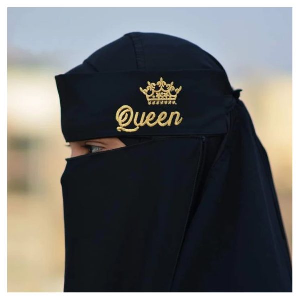 Niqab ||| Embroidery Letter Calligraphy Designed Niqab For Women