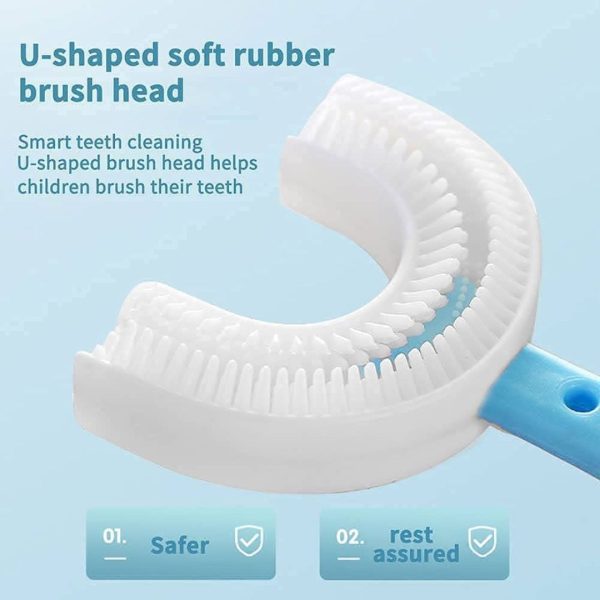 U Shaped Toothbrush For Kids (For 2-12 Years)