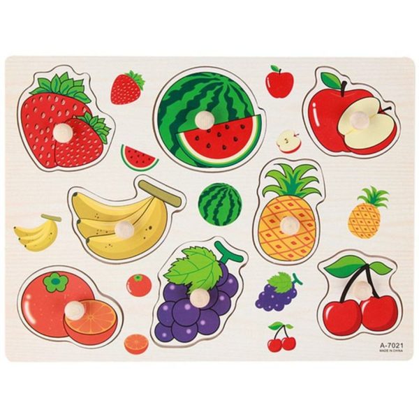 Wooden Vegetables and Fruits Puzzle