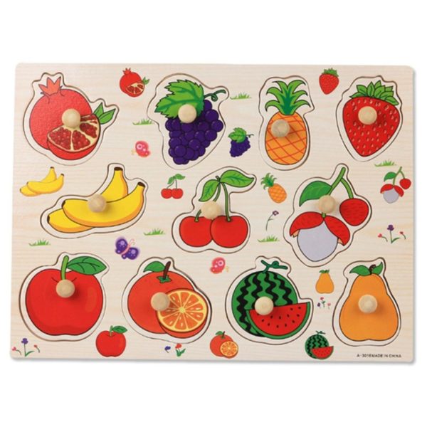 Wooden Vegetables and Fruits Puzzle