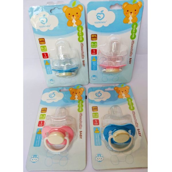 Baby Nipple Food Grade Silicone Pacifier (AppleBear)