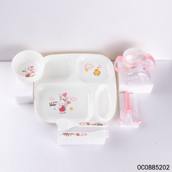 6 Pcs Baby Feeding Tableware Set