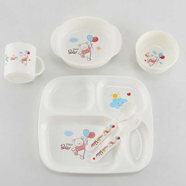 6 Pcs Baby Feeding Tableware Set