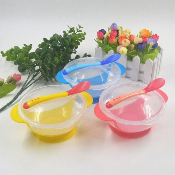 Baby Feeding Spoon and Suction Bowl