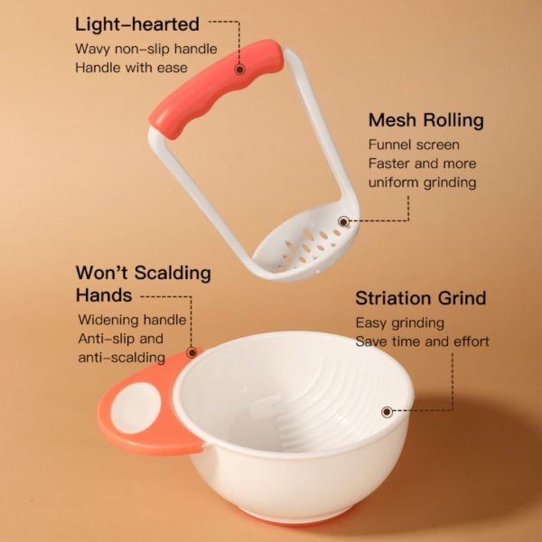 Baby Food Grinding Mash Bowl