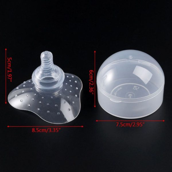 Silicone Nipple Protector/Shield with Carrying Box (1 Pcs)